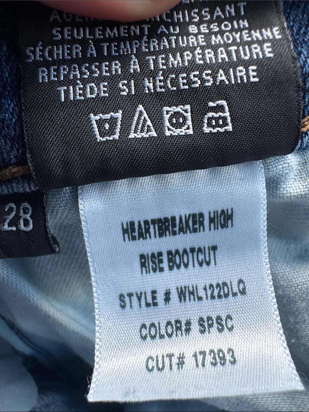 Hudson Heartbreaker High Rise Bootcut Jeans Size 28 Blue Slit Hem Stretch Denim - Picture 4 of 9
